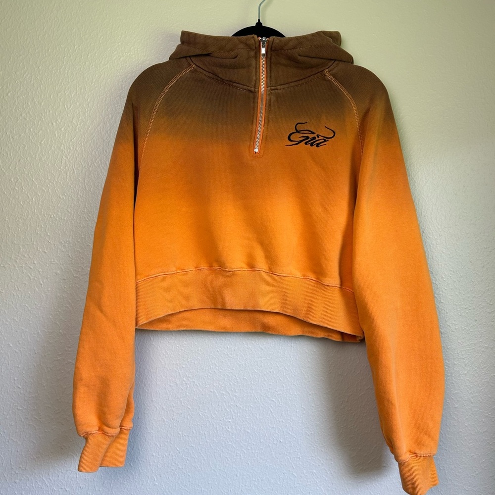 I.AM.GIA Ariana Ombre cropped Hoodie S Orange